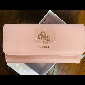 NWT Guess Wallet Pink and Gold